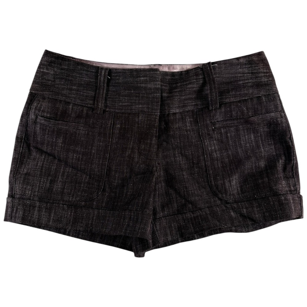 Maurices Chino Shorts Womens 1/2 Purple Cuffed Hem Flat Front Casual Outdoor
